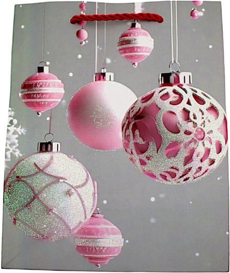 Christmas Paper Gift Bag Glitter 18x23x10cm 1pc031