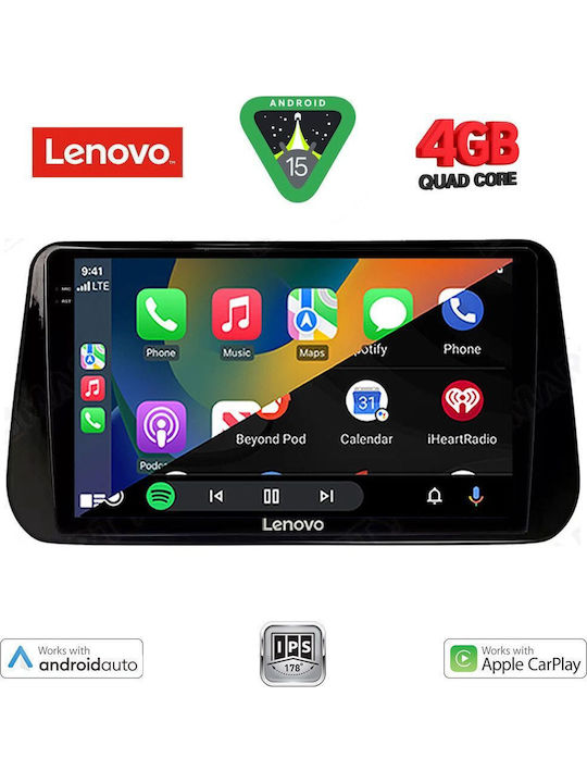 Lenovo Car Audio System for Hyundai iX45 / Santa Fe 2018-2023 (Bluetooth/USB/WiFi/GPS/Apple-Carplay/Android-Auto) with Touch Screen 10"