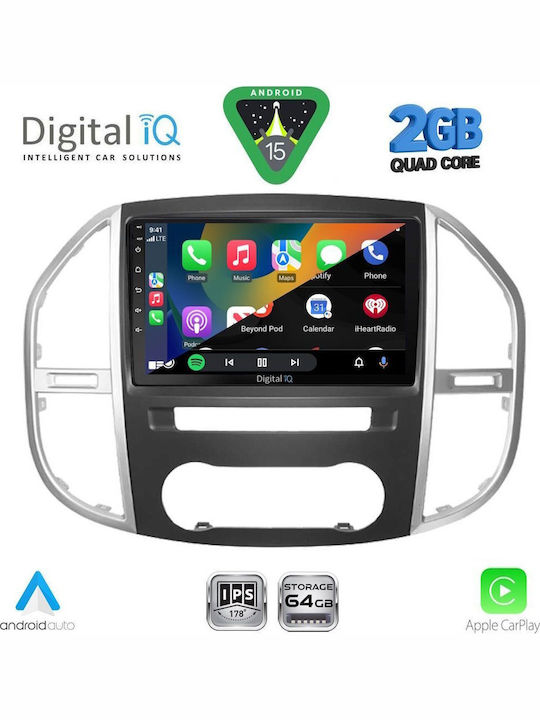 Digital IQ Car Audio System for Mercedes-Benz Vito Viano 2015 with Touch Screen 10" DIGITAL IQ RSD 1429 CPA