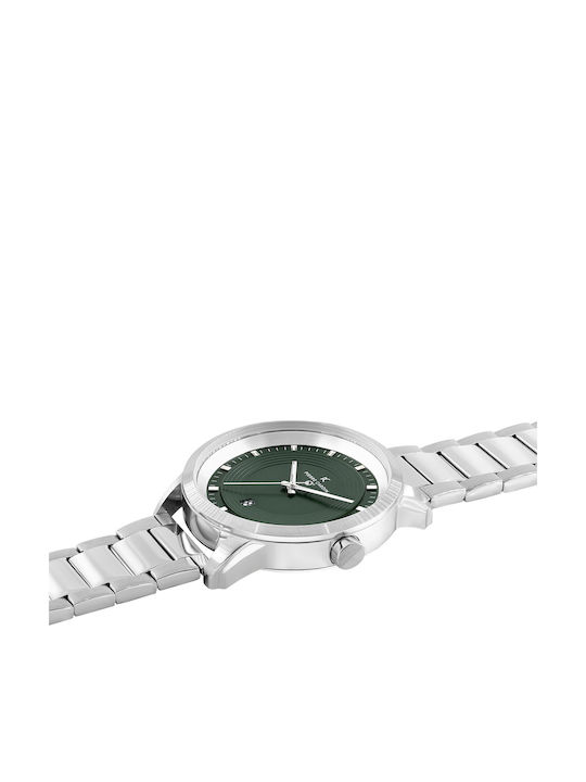 Pierre Cardin Herrenuhr 45mm Batterie mit Silber Metallarmband