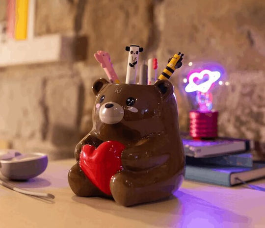 Legami Suport Pentru Creioane Ceramic Desk Friends Teddy Bear