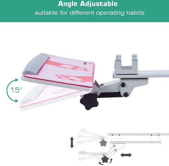 Eureka Ergonomic Βάση Γραφείου Πληκτρολογίου Ροζ ERK-AKB-02GY