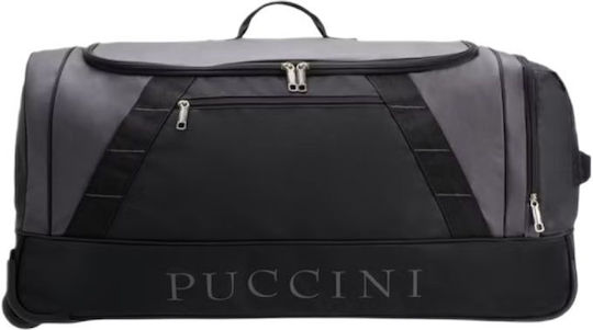 Puccini Сак Вояж 114лт Сив с колела от Изкуствена кожа