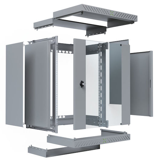 EFB Επιδαπέδια Καμπίνα Rack 19U Γκρι WGX-1506GR.G1