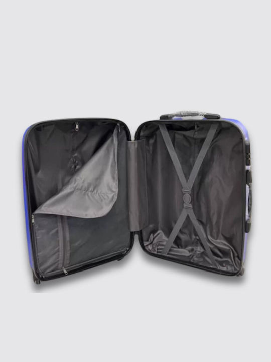 Mittlerer Hartschalenkoffer Blau mit 4 Rädern Höhe 62cm