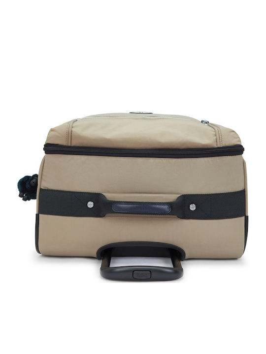 Kipling Large Fabric Soft Travel Suitcase Taupe with 4 Wheels Height 72cm