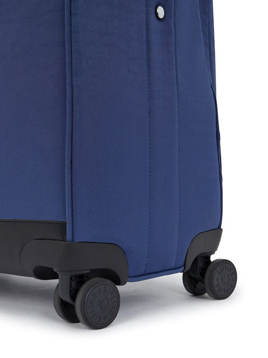 Kipling Valiză Mare De Călătorie Casual Albastră Combo Cu 4 Roți Înălțime 78 Cm