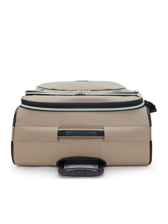 Kipling Youri Spin L Μεγάλη Βαλίτσα Ταξιδίου Υφασμάτινη Soft Taupe Combo με 4 Ρόδες Ύψους 76εκ.