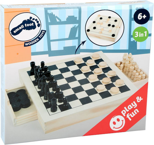 Small Foot Backgammon 28x28cm