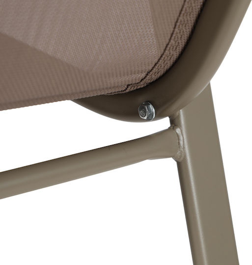 Hocker für Bar Für den Außenbereich Calan Ανοιχτή Καφέ Απόχρωση 1Stück 55x70x114cm