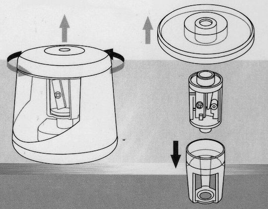 Automatische Elektrische Anspitzer Titanum 7-8mm Batterien