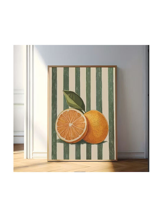 Segeltuchdruck 40×60 cm – Orange Ohne Rahmen