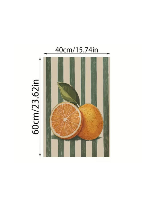 Segeltuchdruck 40×60 cm – Orange Ohne Rahmen