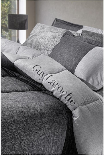 Guy Laroche Quilt Double Bed 220x240cm Safari Anthracite 530 GSM