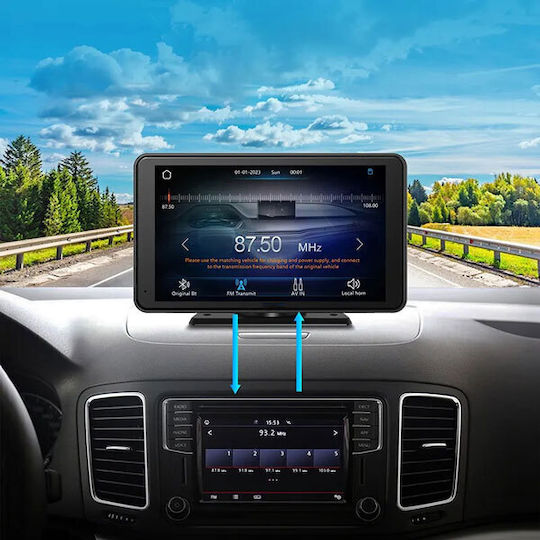 Digital IQ Οθόνη 7" για Ταμπλό Αυτοκινήτου με Apple-CarPlay