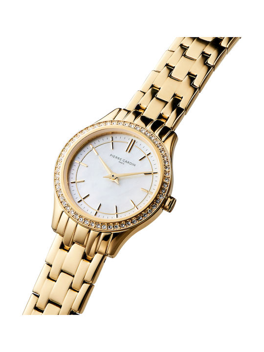 Pierre Cardin Women's Watch with Gold Metal Bracelet