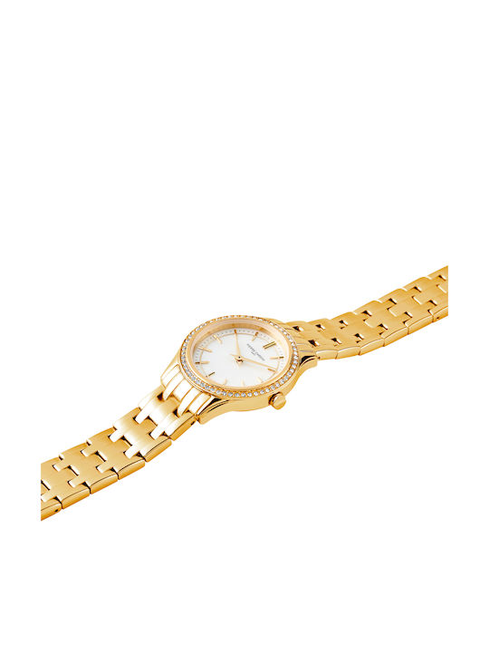 Pierre Cardin Women's Watch with Gold Metal Bracelet