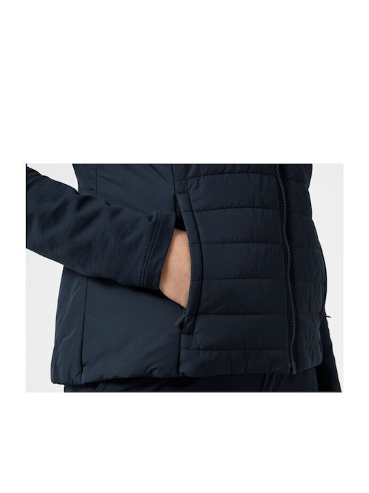 Insulator 2.0 Κοντό Γυναικείο Αμάνικο Puffer Μπουφάν για Χειμώνα Navy Μπλε