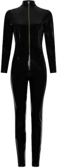 Guilty Pleasure Total Eclipse Catsuit Datex Цял костюм Черен