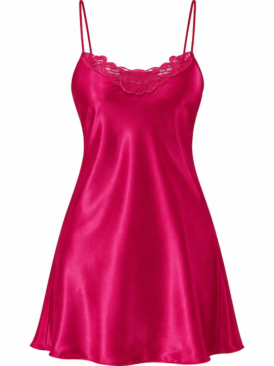 Primoda Winter Women's Nightdress Fuchsia