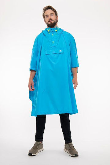 MAC In a Sac Poncho Neon Jagd-Regenbekleidung Hellblau