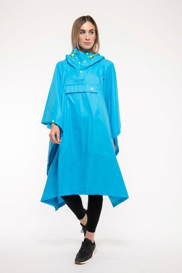 MAC In a Sac Poncho Neon Jagd-Regenbekleidung Hellblau