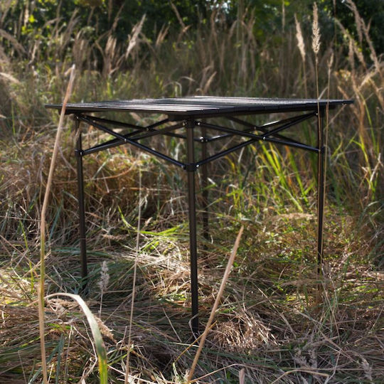 Offlander Τραπέζι για Camping Πτυσσόμενο 70x70cm Μαύρο