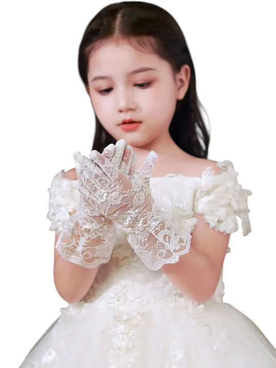 Kinderhandschuhe Weiß