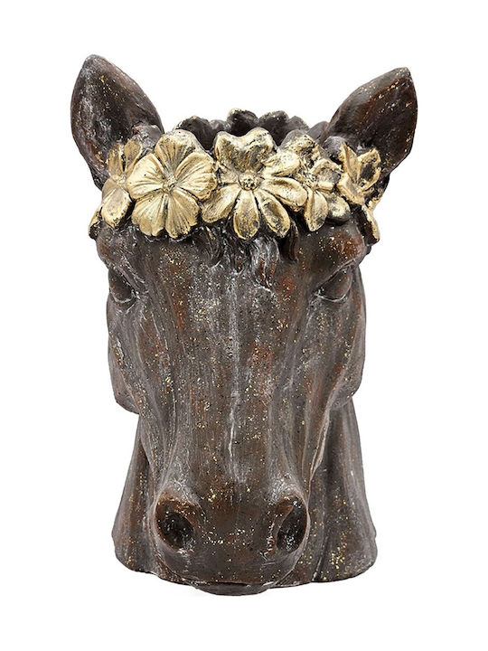Artekko Animal Кафяво Каспо Глава На Кон Магнезий 36.5x21.5x34.5 См 36.5см X 21.5см X 34.5см