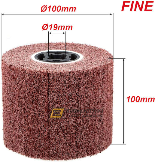 Schleifscheiben Satinierkugel Fine 100x100x19mm 01184
