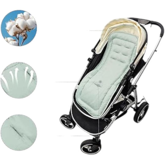 Queen Mother Stroller Seat Liner Double Sided Green