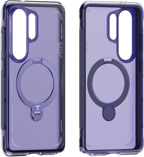 Torras Ostand Spin 360 Vollschutz Metallisch Lila Für Galaxy S26 Ultra