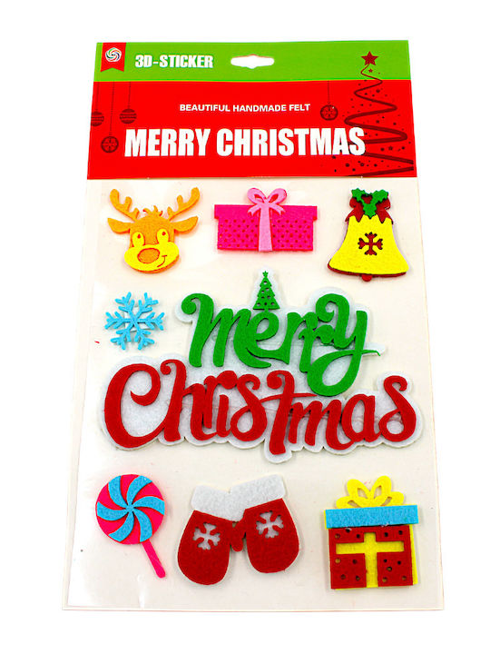 Christmas 3D Felt Stickers 8 Pieces 1epx3254