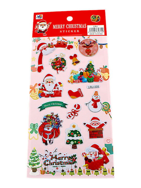 Weihnachtsaufkleber Dekorative 17Stücke 1epx3249