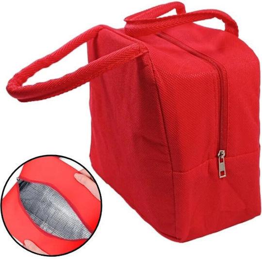 Amber School Insulated Handheld Lunch Bag 5.5L Red 19x14x23cm