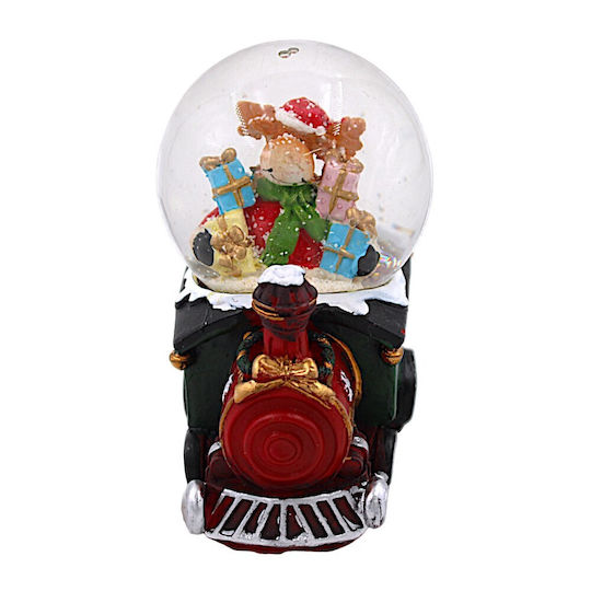 Christmas Decorative Train Lighted with Reindeer 8x10.5cm