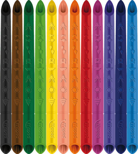 Creioane Colorate Maped Infinity Kidy 2+ Set 36 Bucăți 861623