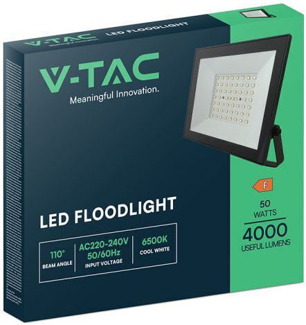 V-TAC Waterproof LED Floodlight 50W Natural White 4000K IP65