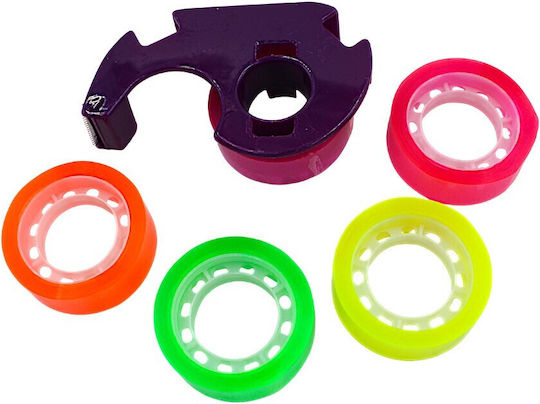 Set of Multicolour Self-Adhesive Tapes Tape Support Base 5 Pieces 4sxo155