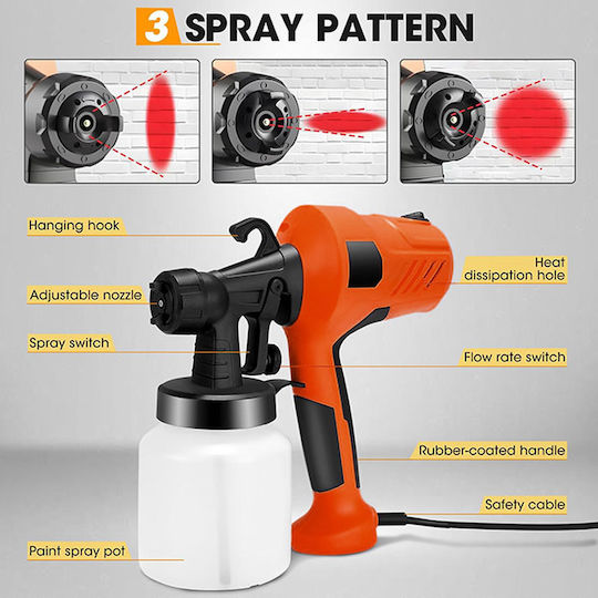 Pistol de Vopsit Electric 800 Ml 400 W