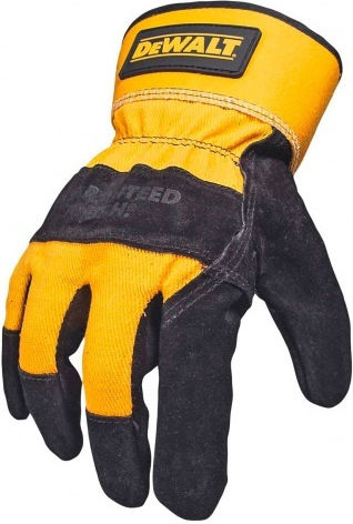 Dewalt Gloves for Work Yellow Leather/Cotton 1pcs