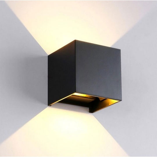 Corp Iluminat Exterior Montat Pe Perete Etanș Led 12w 3000k 10x10cm Corp Iluminat Exterior Montat Pe Perete Etanș Led 12w 3000k 10x10cm