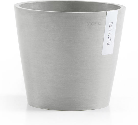 Ecopots Амстердам 25 Бяло Сиво