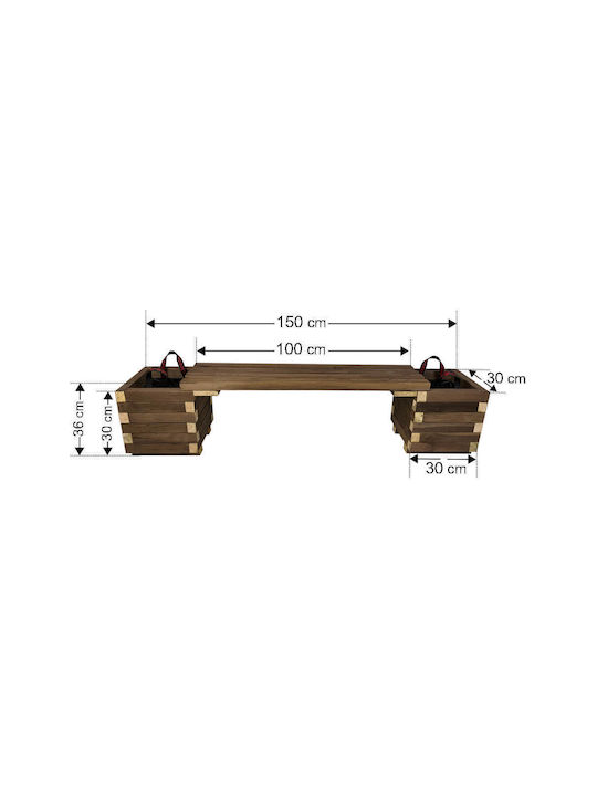 Tesias Set 2 Töpfe Holz