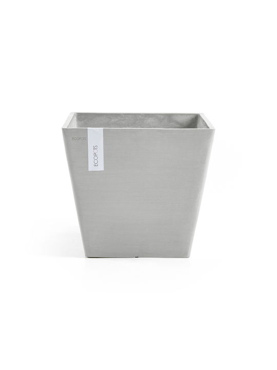 Ecopots Rotterdam Ghiveci Plastic Gri 40x40x35cm.
