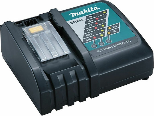 Makita Ladegerät für Werkzeugbatterien 7.2-18V Lithium DC18RC