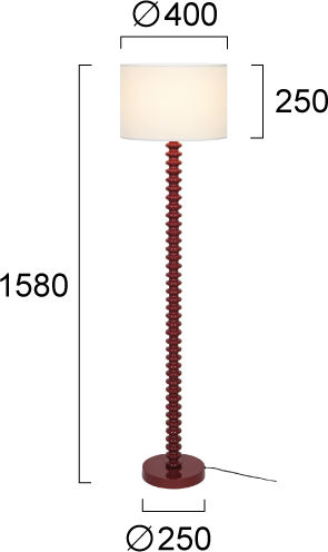 Viokef Viridi Viridi Floor Lamp Height 158cm Bordeaux Viokef Viridi Viridi Floor Lamp Height 158cm Bordeaux