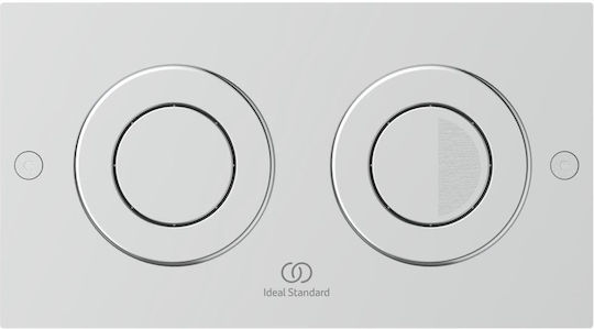 Ideal Standard Septa Pro P2 Flush Plate for Dual Flush Toilets Inox