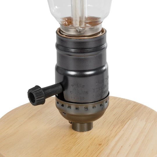 GloboStar Nox Dekorative Lampe mit Fassung für E27 Lampe Beige