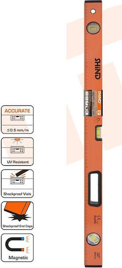 Shind 94534 Нивелир Алуминиев Магнитен 80бр